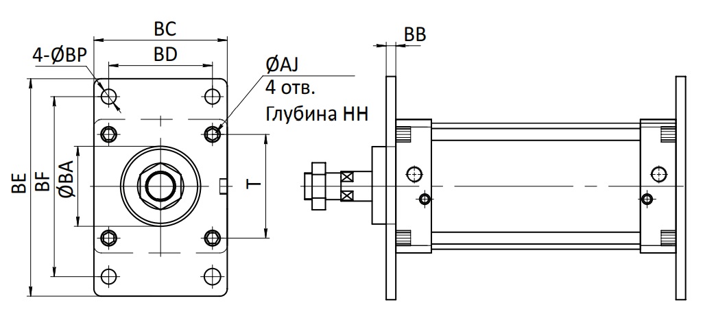 Передний и задний фланец SC-SC-FA-32 купить Нижнем Новгороде